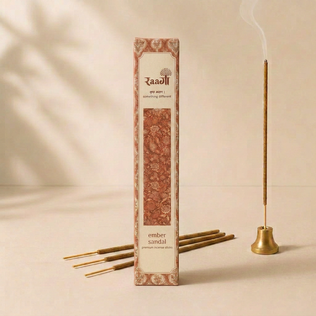 Ember Sandal Incense Sticks incense box with sticks